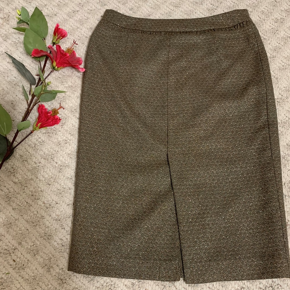 Club Monaco gold sparkle mini skirt